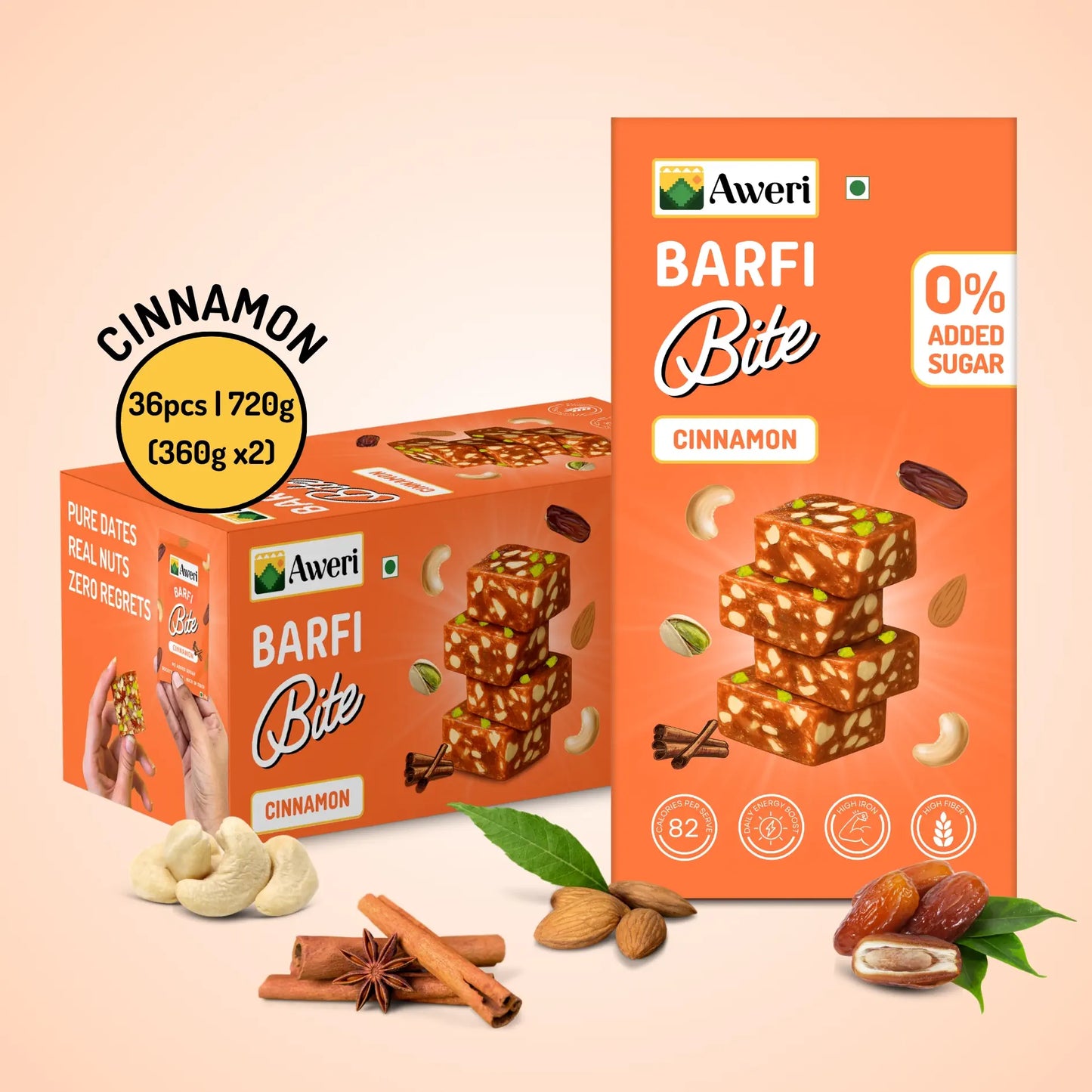 Dates Barfi Bite - Daalchini