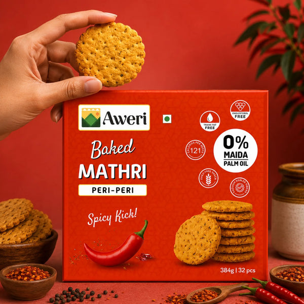 Baked Peri Peri Mathri