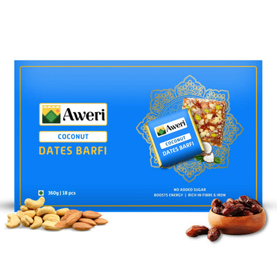 Coconut Dates Barfi