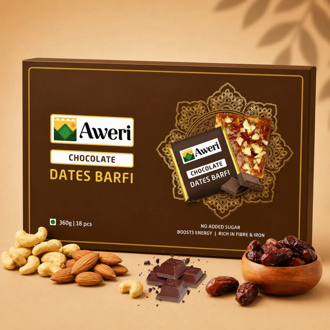Chocolate Dates Barfi