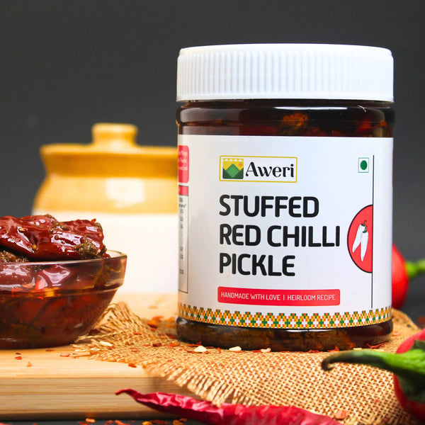 Stuffed Red Chilli Pickle