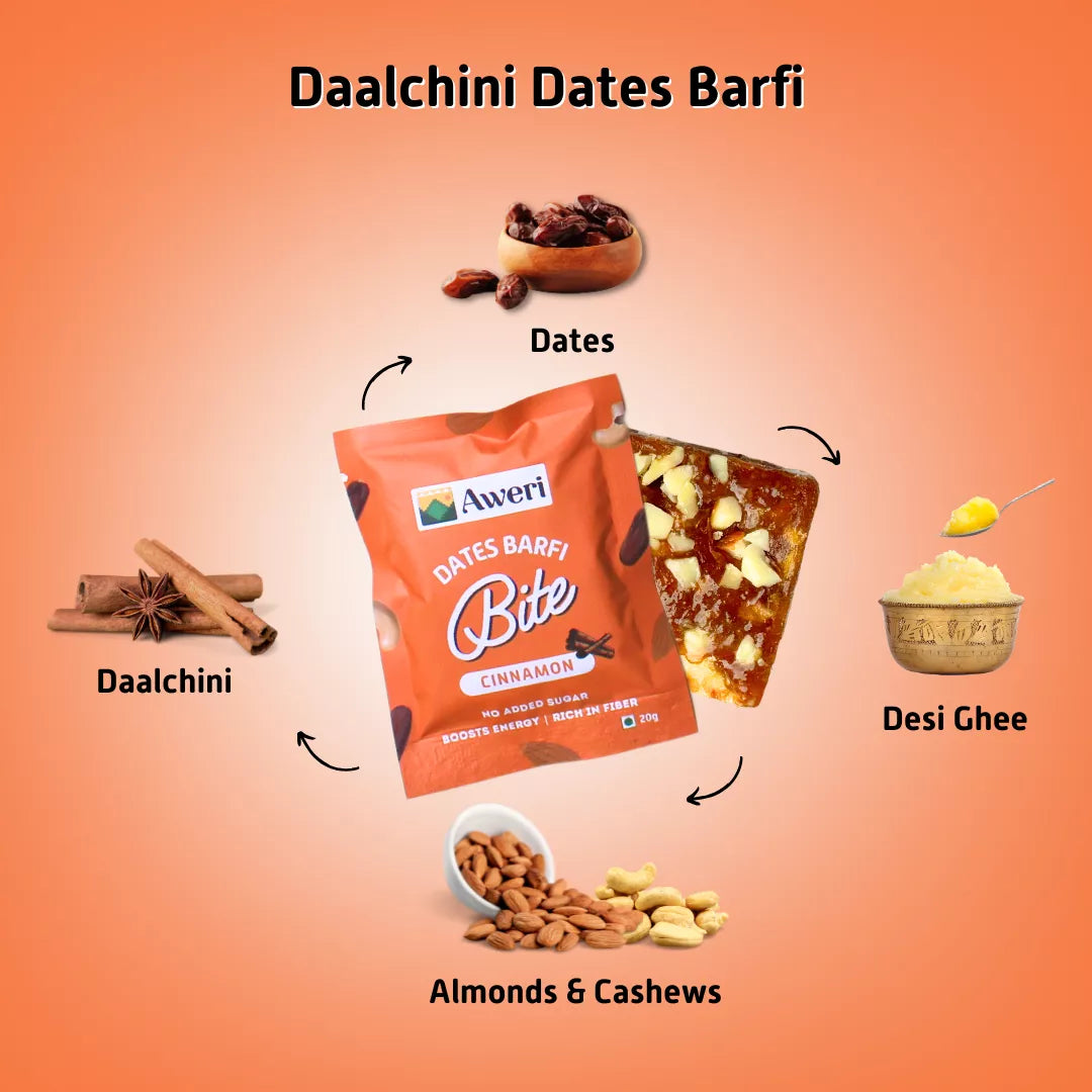 Dates Barfi Bite - Daalchini