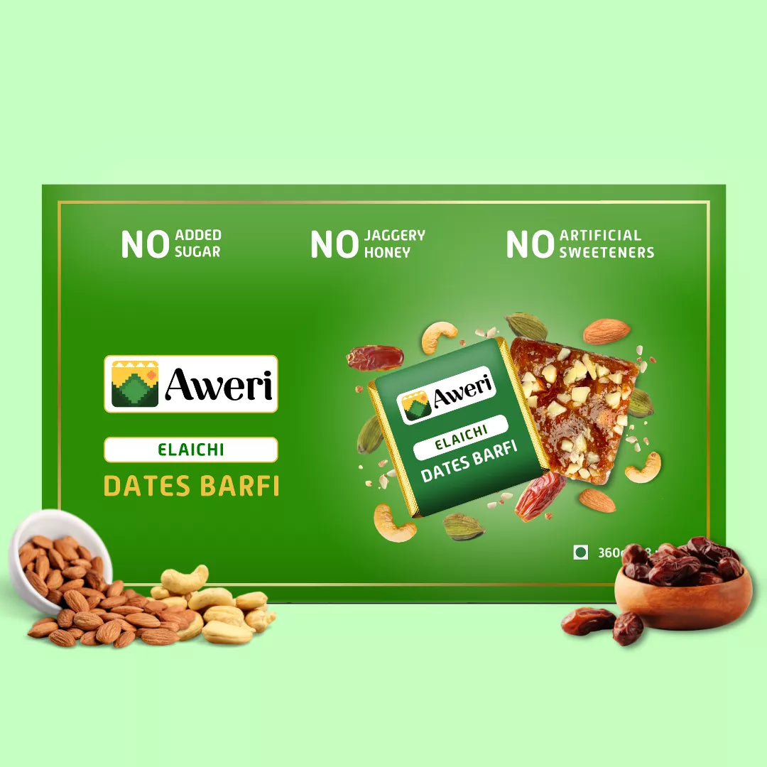 Classic, Elaichi, Daalchini Dates Barfi