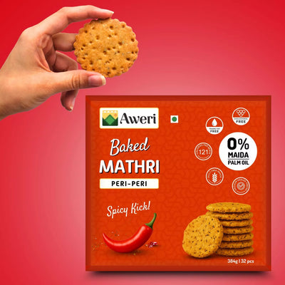Baked Peri Peri Mathri